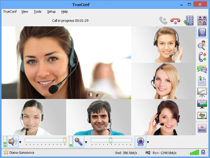 Video Conferencing Server Software Works via LAN, VPN