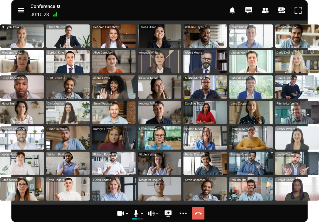 Up to 49 Participants On Screen