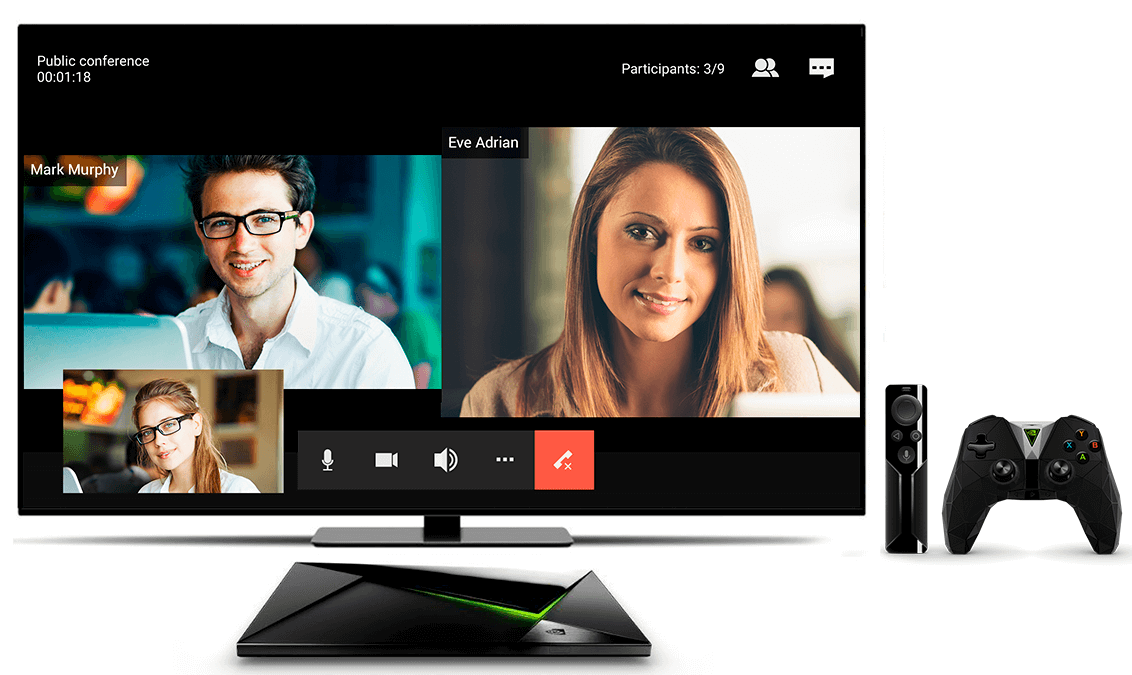 Video Conferencing via Smart TV - TrueConf