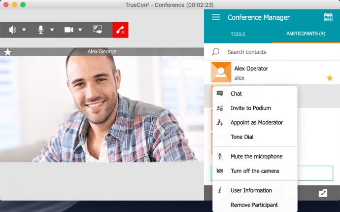 Group Video Conferences in TrueConf for macOS 4