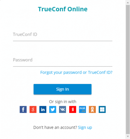 How to manage TrueConf Online user account 1