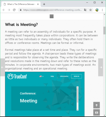 Embedding TrueConf video conferencing into your website 3