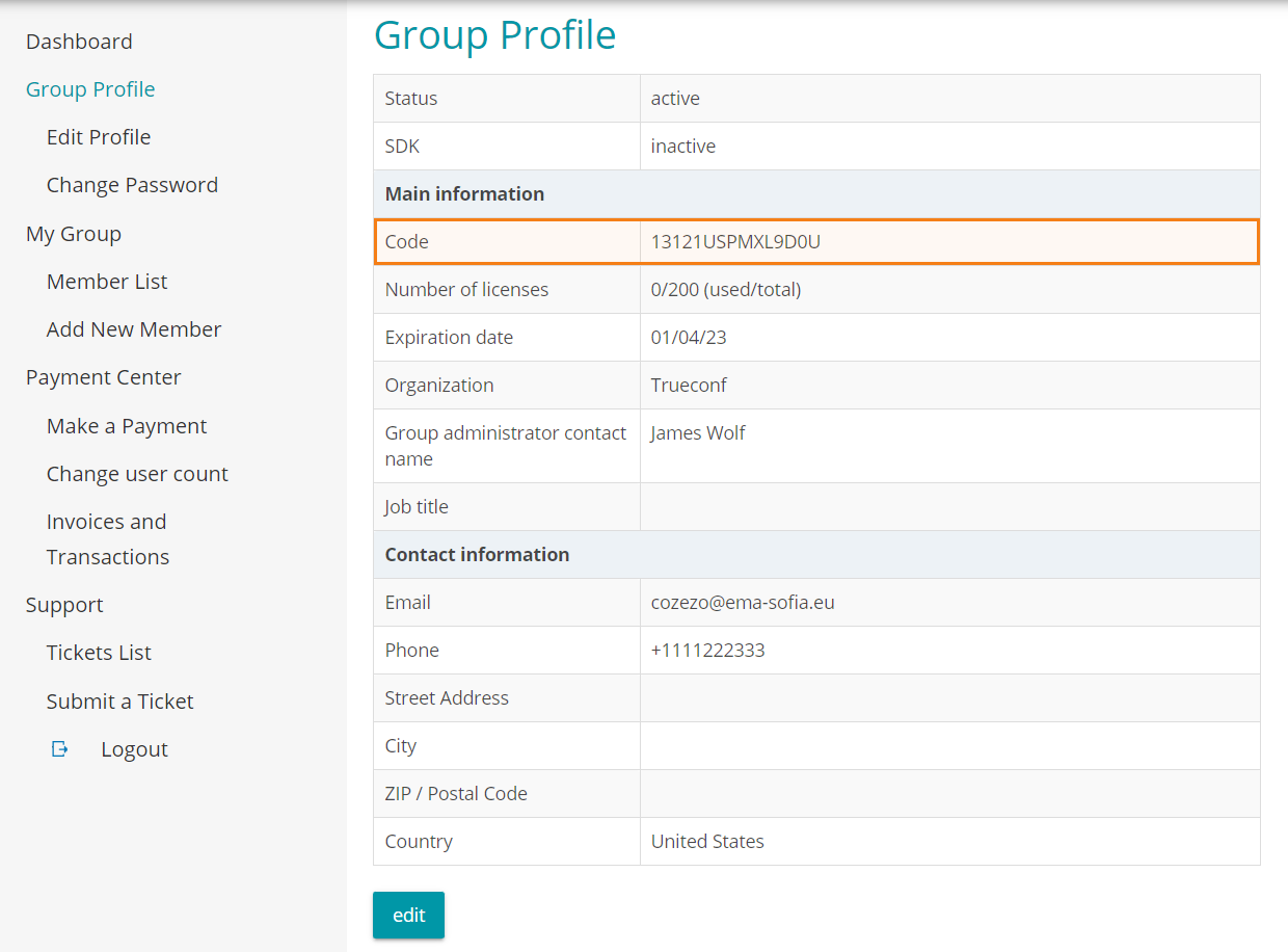 How to create corporate group in TrueConf Online 5