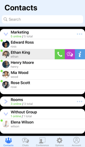 Group video conferences on iPhone and iPad with TrueConf 1