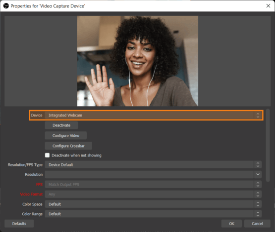 How to broadcast video from two web cameras simultaneously in TrueConf client application 4