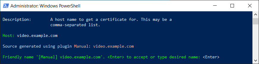 How to create a "Let's Encrypt" certificate on Windows 3