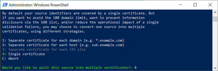 How to create a "Let's Encrypt" certificate on Windows 4