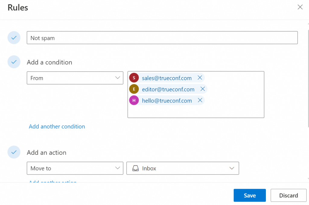 How to Make Sure TrueConf Emails Don't Go to Spam 10