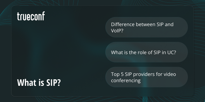 What is SIP for Video Conferencing?