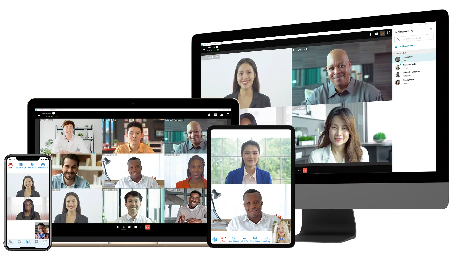 How do you set up a teleconference?
