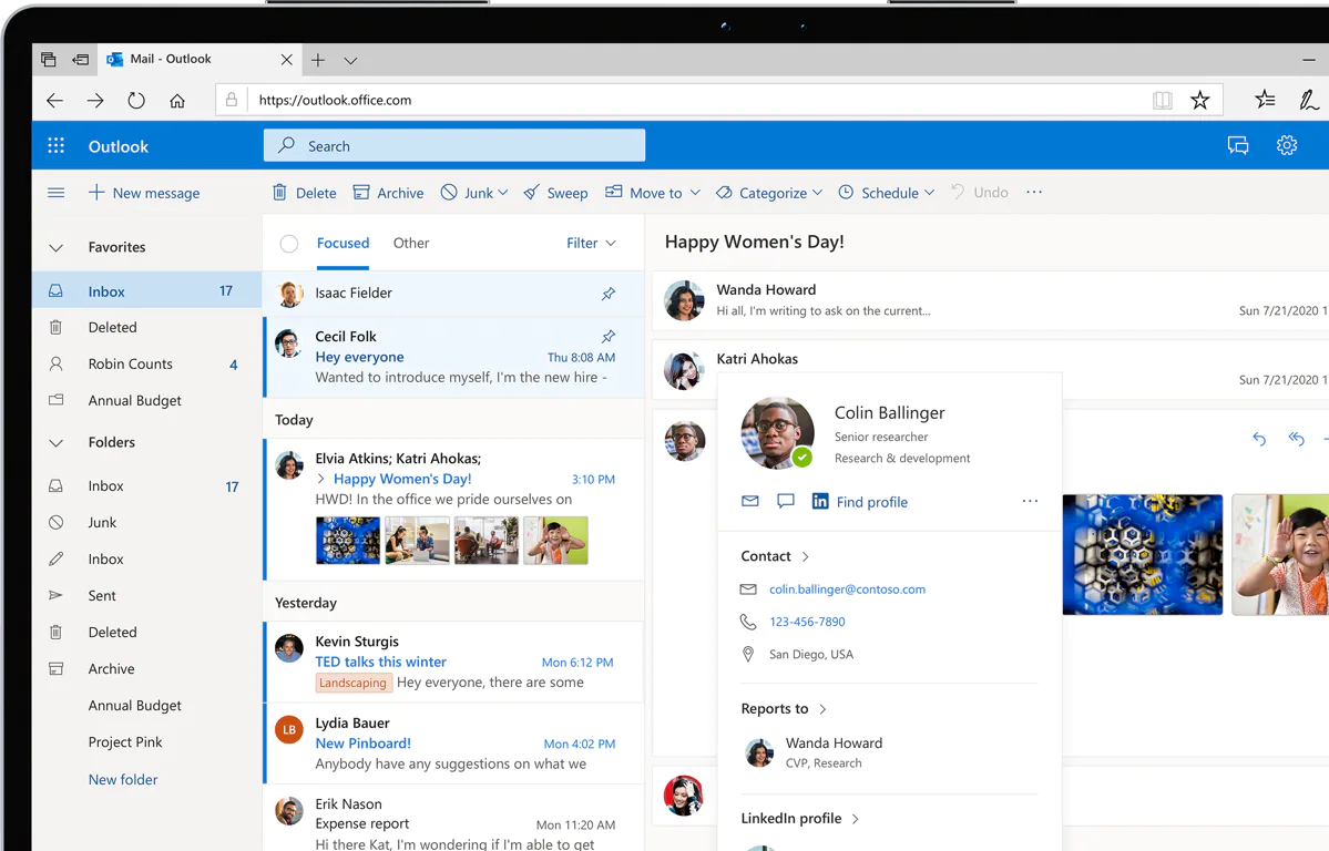 Team Communication Tools For Businesses - Outlook