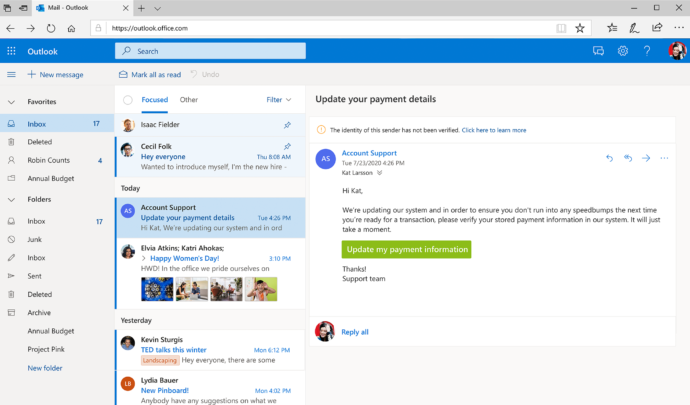 Team Communication Tools For Businesses - Outlook