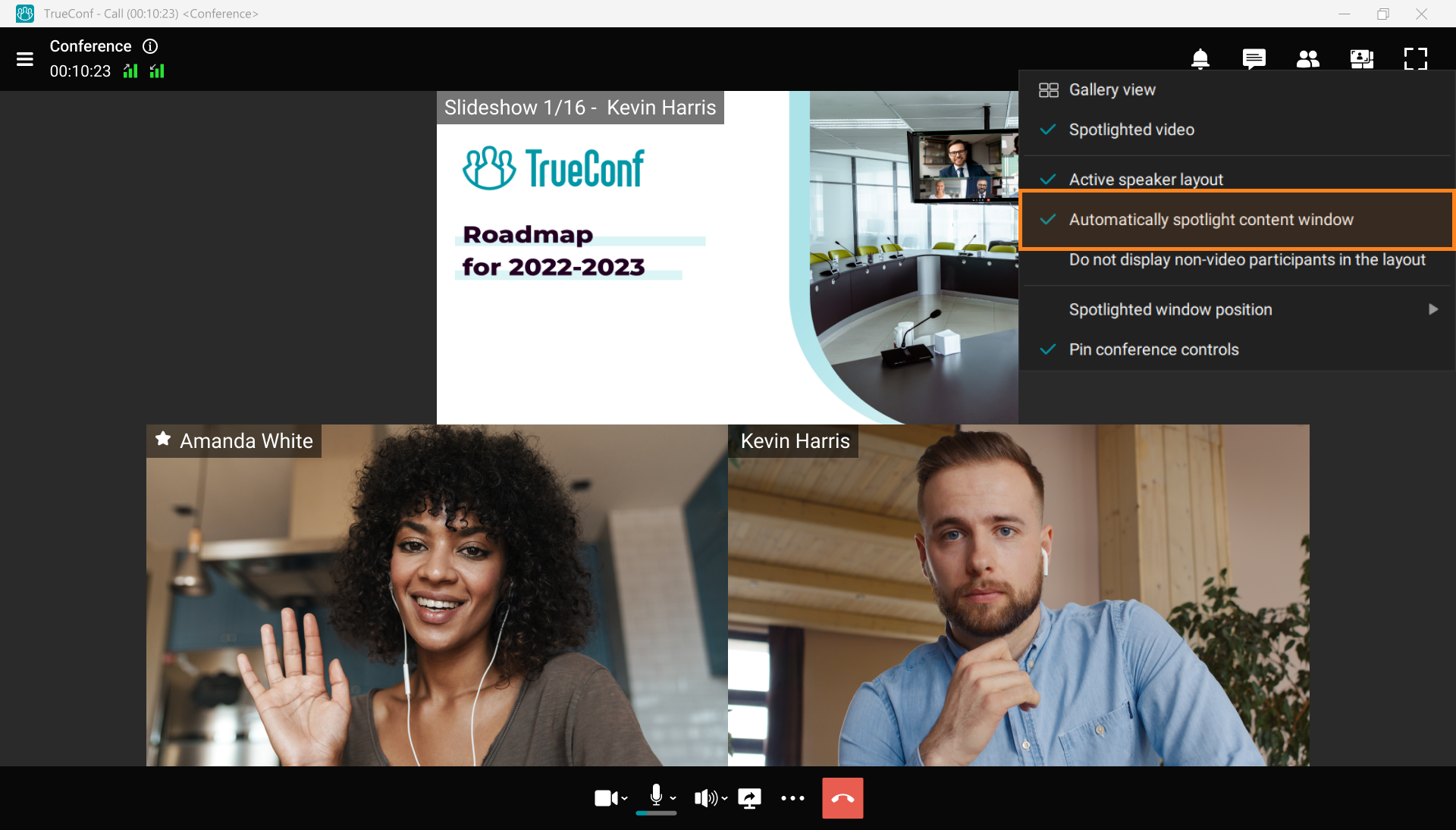 TrueConf 8.1 for Windows: Enhanced team messaging, media player for recordings, and automatic content spotlight 5