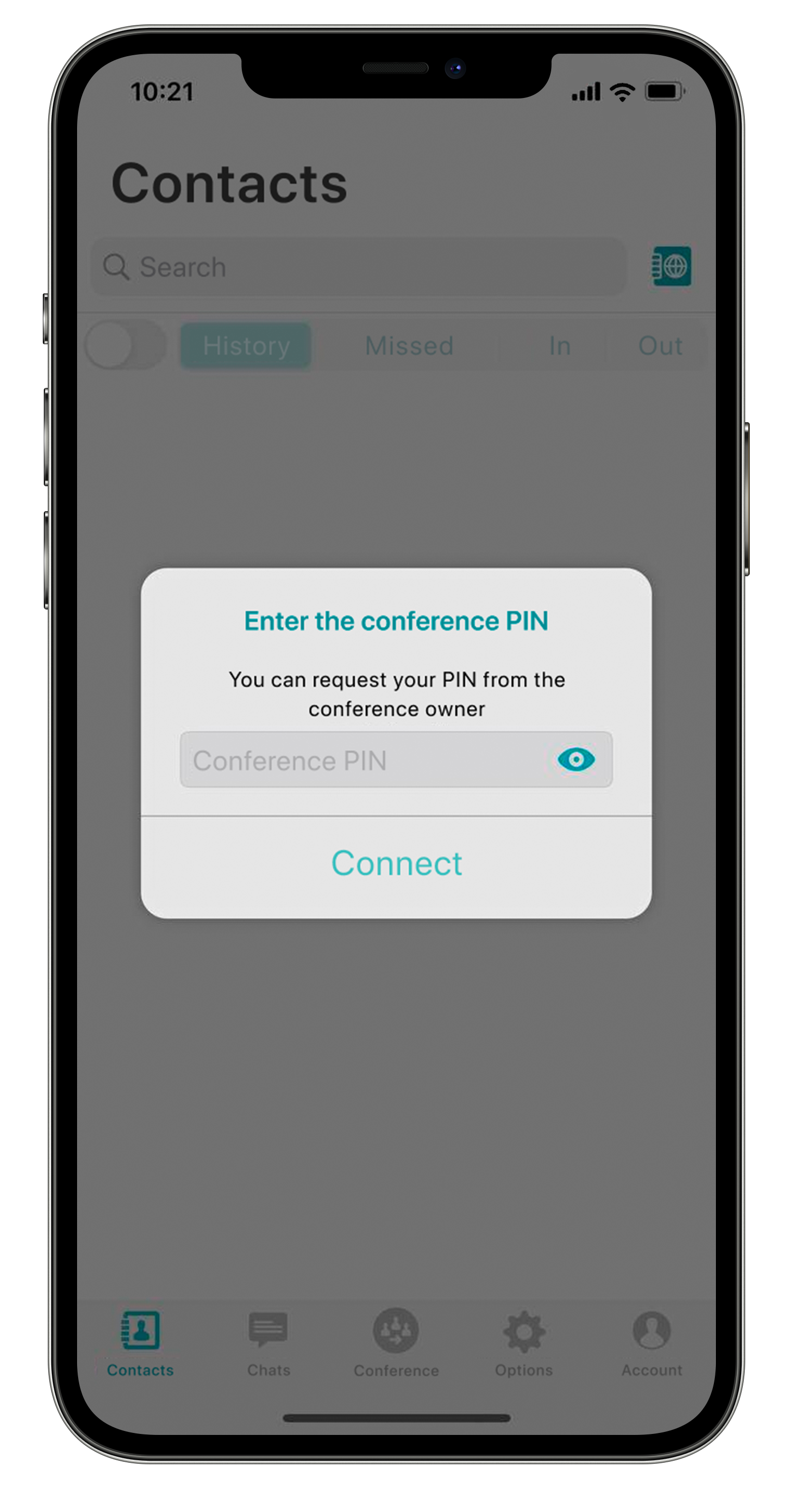 TrueConf 3.2.3 for iOS: Page-by-page display, VAD, and PIN-protected meetings 8