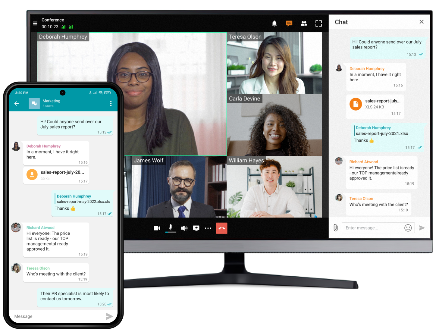 TrueConf 2.0 for Android: the all-in-one video conferencing & team messaging app 2