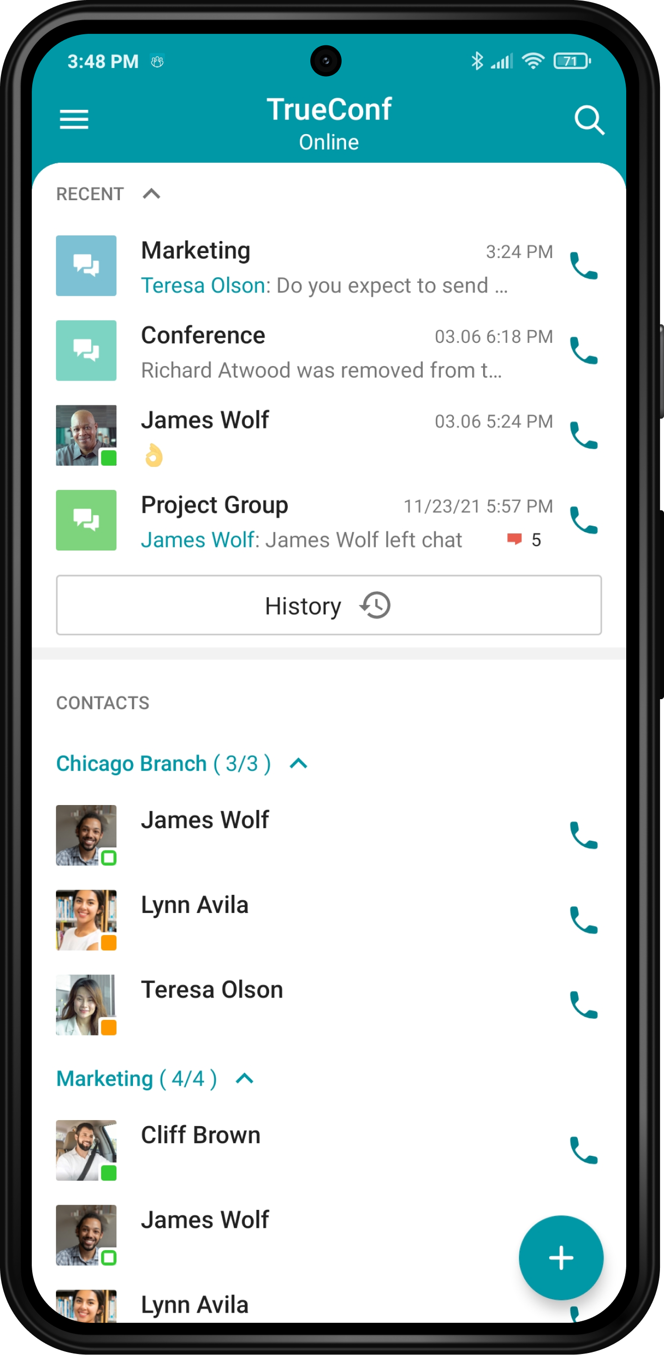 TrueConf 2.0 for Android: the all-in-one video conferencing & team messaging app 9