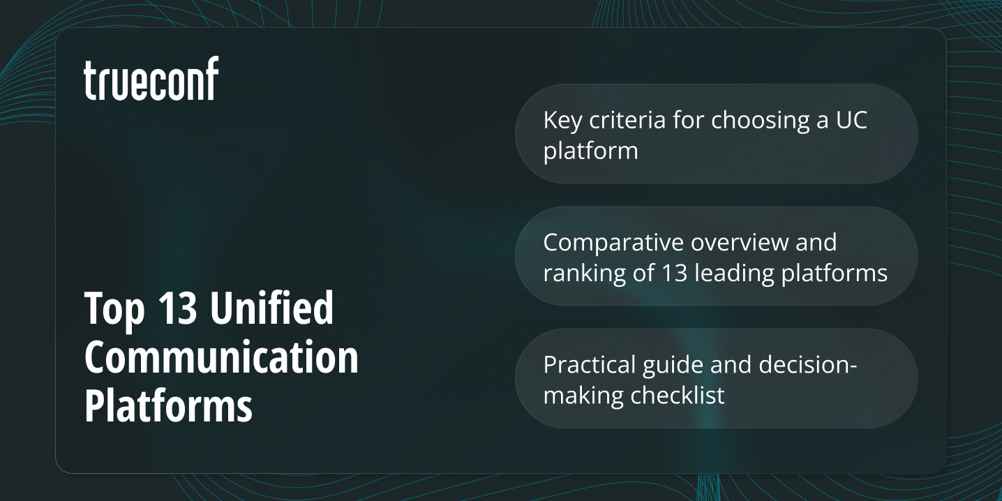Top 13 Unified Communication Platforms: A Buyer’s Guide for Secure, Compliant Enterprise Collaboration