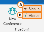 How to create a TrueConf meeting for an Outlook event 19