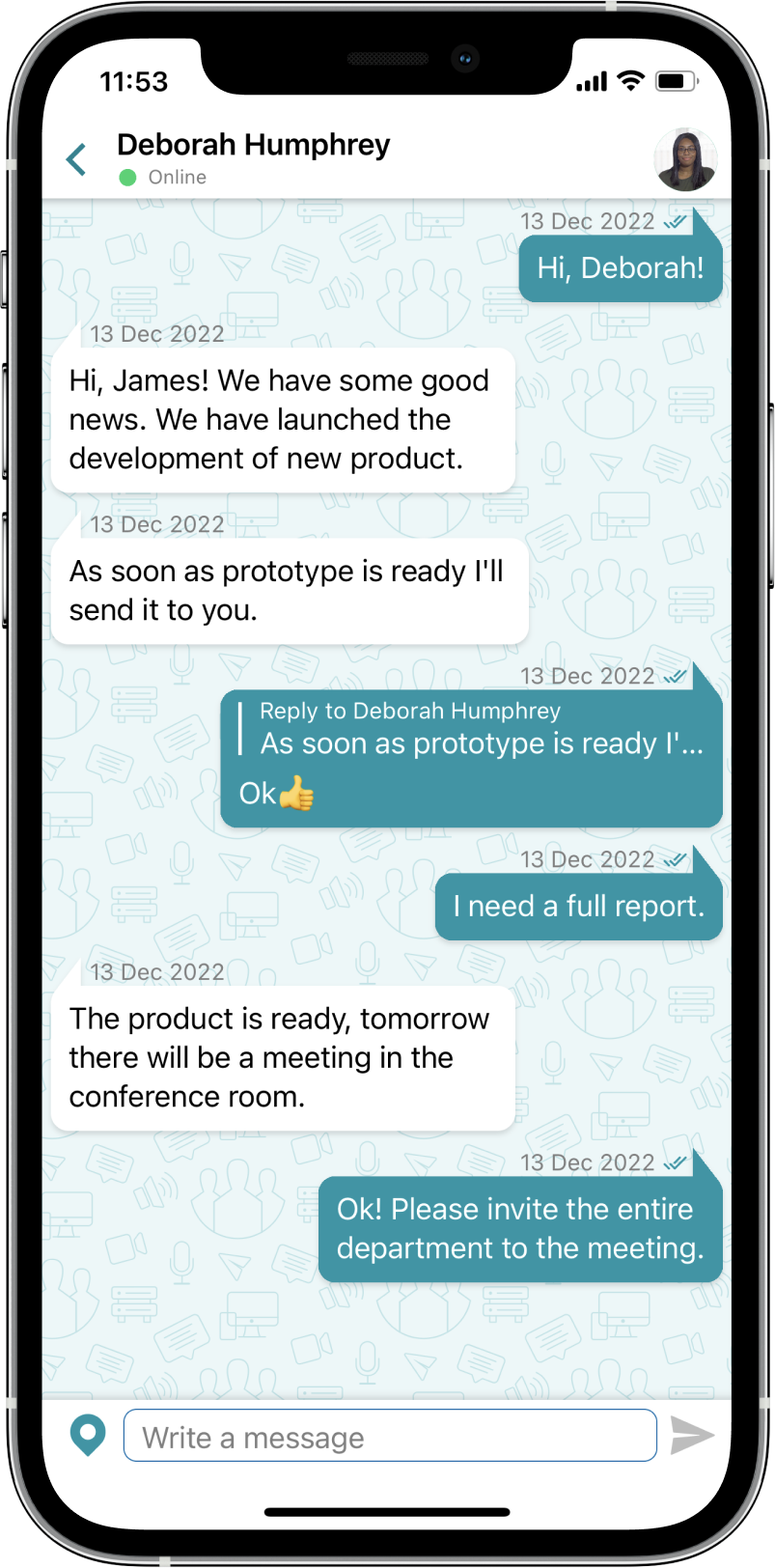 TrueConf 3.3 for iOS: new UI, Smart meeting mode, offline access to chats, contacts, and call history 11