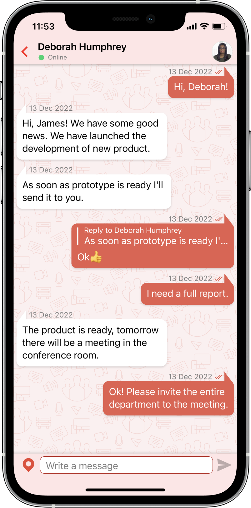 TrueConf 3.3 for iOS: new UI, Smart meeting mode, offline access to chats, contacts, and call history 12