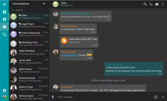 Webex vs Zoom vs TrueConf: Messaging Functionality