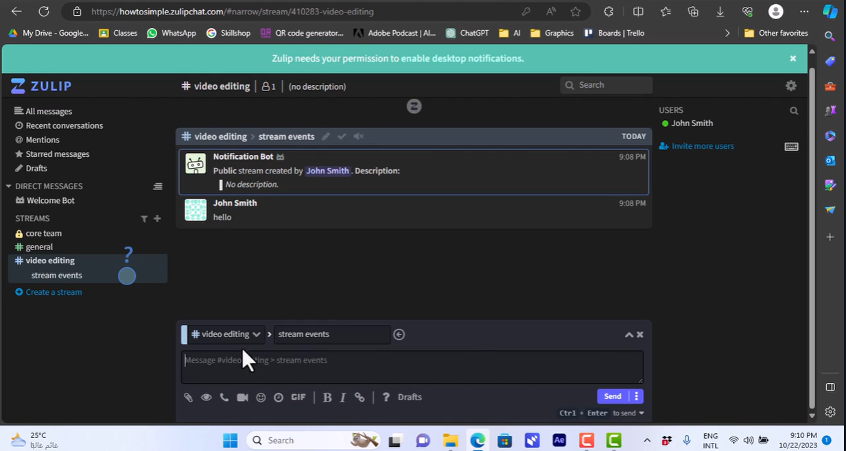 Top 10 Self-Hosted Chat Software Solutions in 2026 23 zulip chat interface