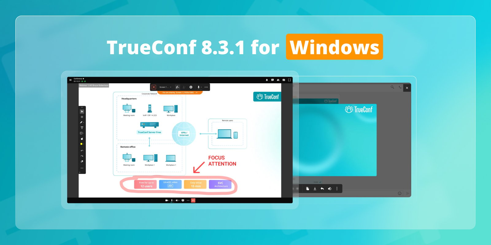 TrueConf 8.3.1 for Windows Update: Minor fixes and Improvements 1