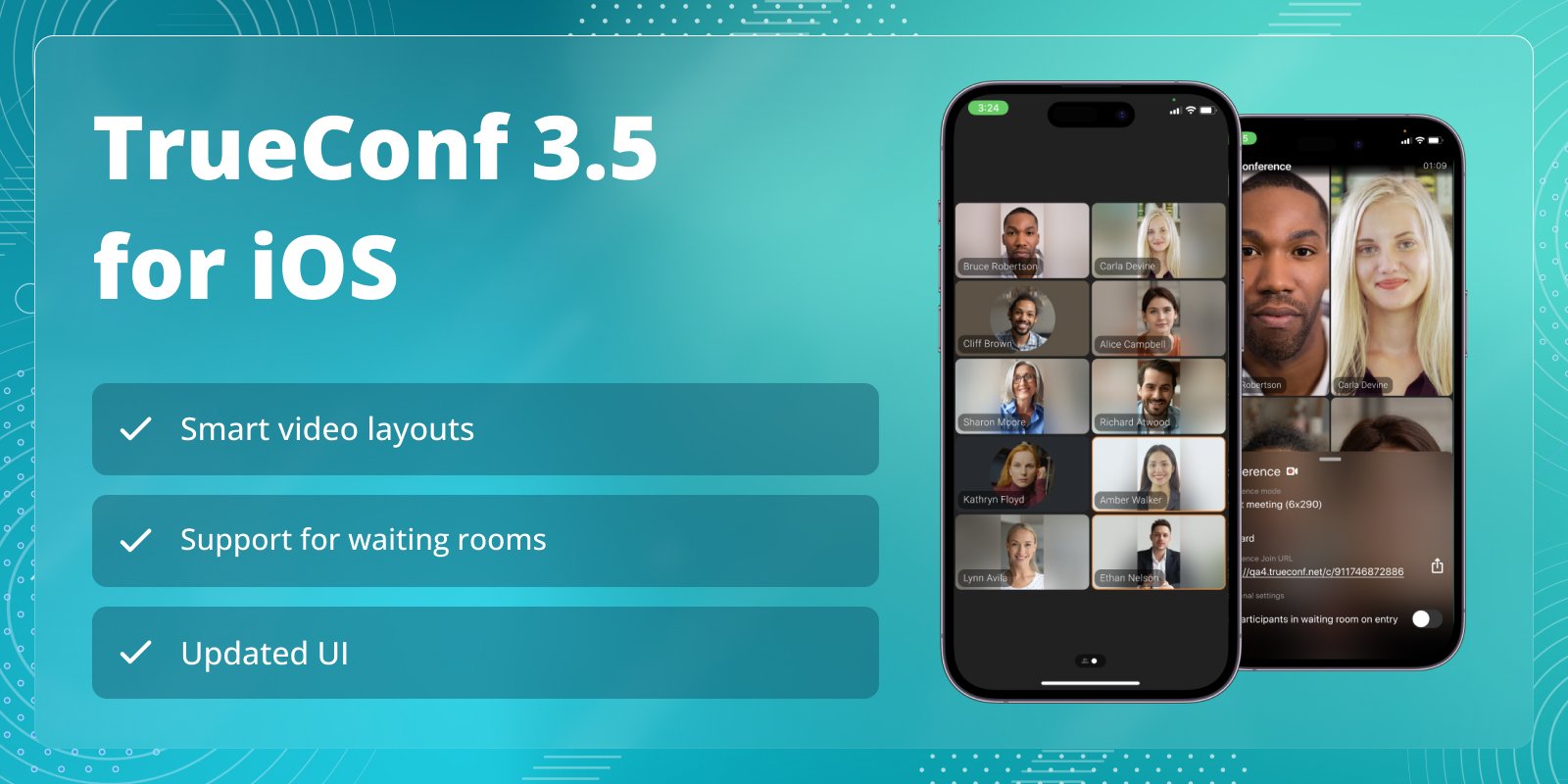 TrueConf 3.5 for iOS: Smart layouts and support for waiting rooms 3