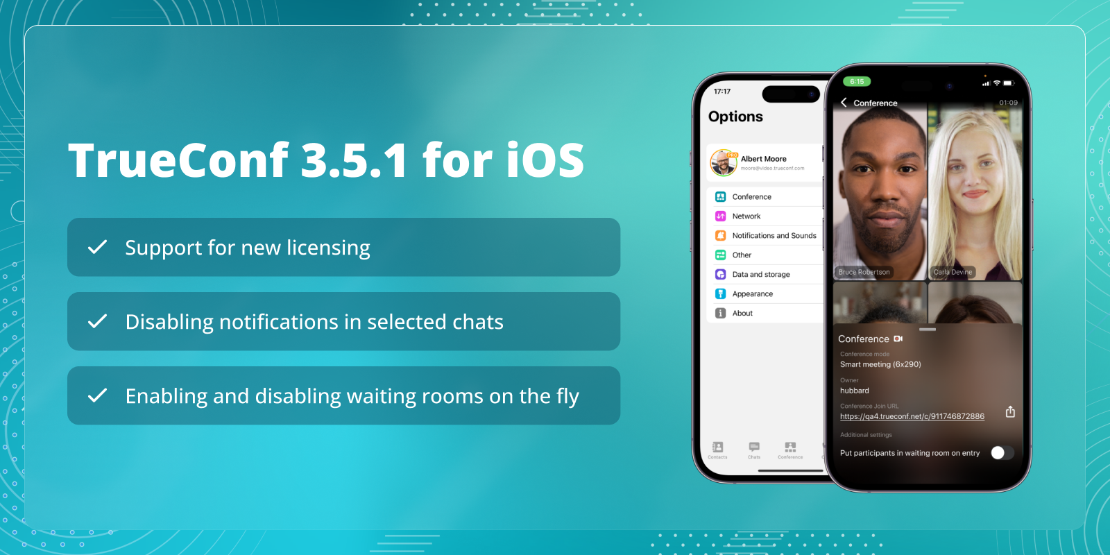 TrueConf 3.5.1 for iOS: support for new licensing and chats muting 4
