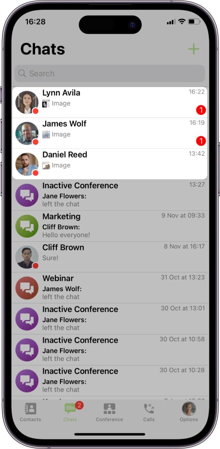TrueConf 3.5.3 for iOS: meeting lock 9