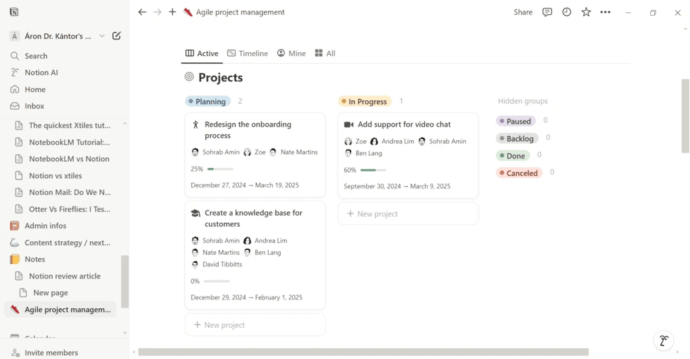 Collaborative Apps - Notion