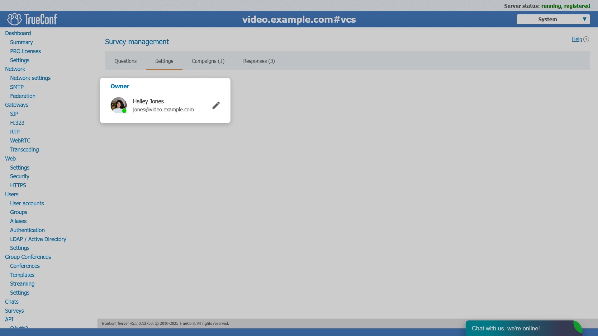 TrueConf Server 5.5 major update: new messaging features, surveys, and layout templates 4 TrueConf Server 5.5 major update: new messaging features, surveys, and layout templates 3