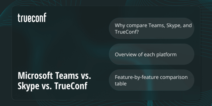 Microsoft Teams vs Skype vs TrueConf: A Complete Comparison of Modern Collaboration Platforms