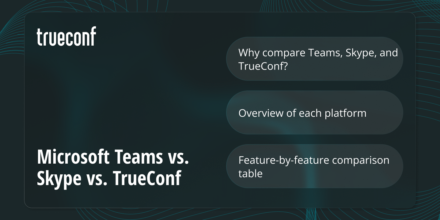 Microsoft Teams vs Skype vs TrueConf: A Complete Comparison of Modern Collaboration Platforms