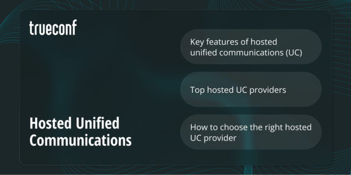 What is Hosted Unified Communications?