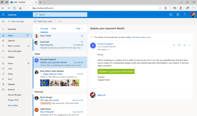 Outlook - 17 Best Communication Tools for Business