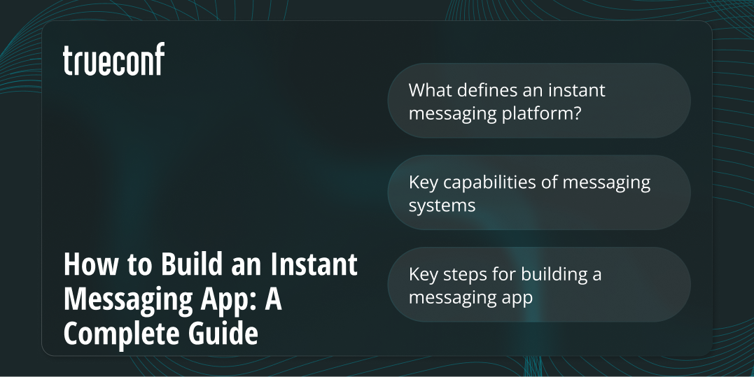 How to build an instant messaging app?