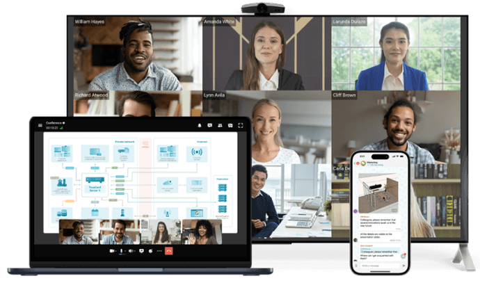 Audio seamless and video communication
