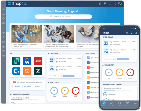 Enterprise Intranet: A Complete Guide to Modern Corporate Communication 9 MangoApps interface