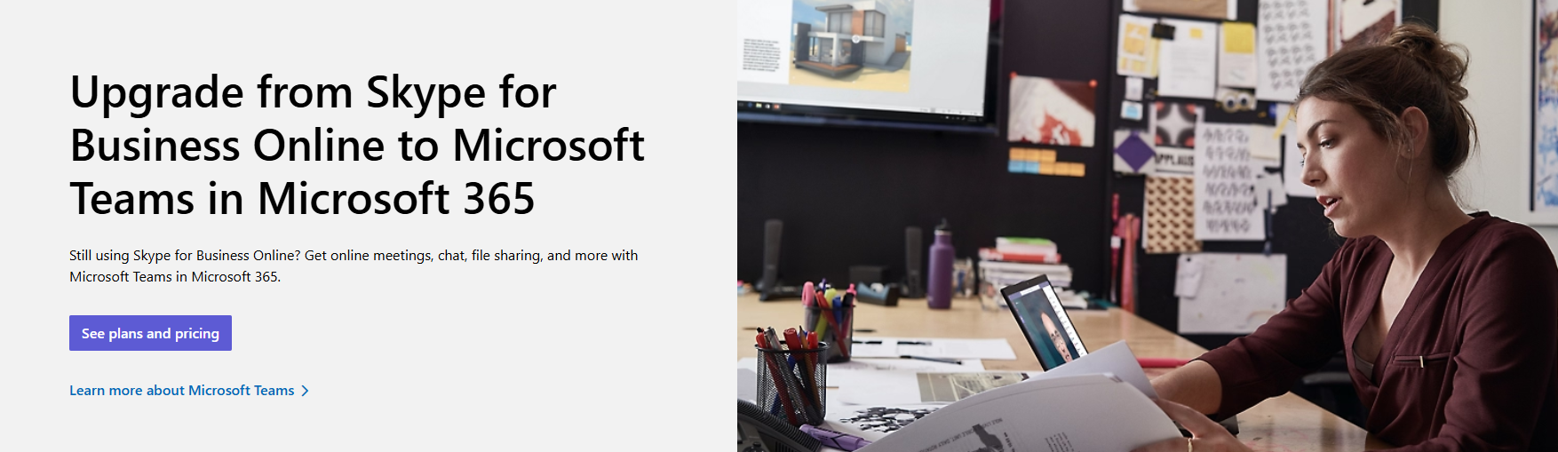 The transition option from Skype for Business to Microsoft Teams within Microsoft 365 presented by Microsoft