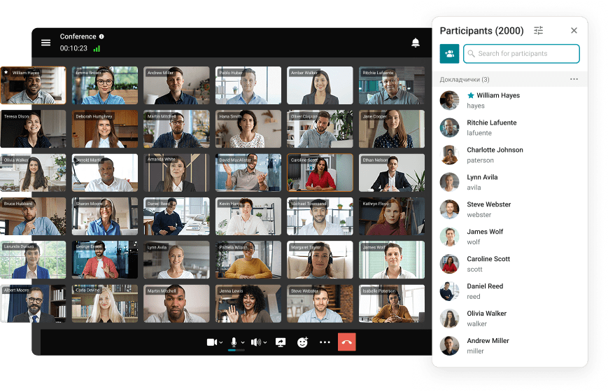 2000 participants meeting