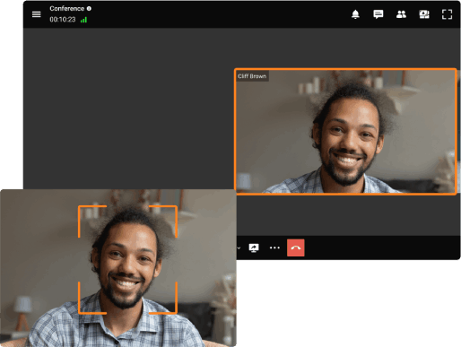 AI-based autofocus in TrueConf video conference AI-based autofocus in TrueConf video conference