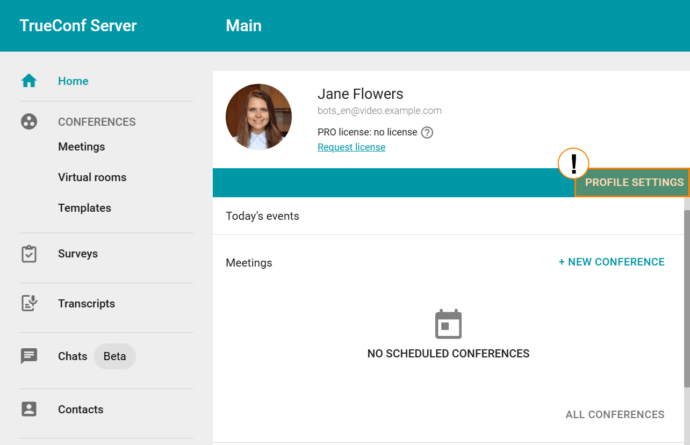 Password Management in TrueConf 3