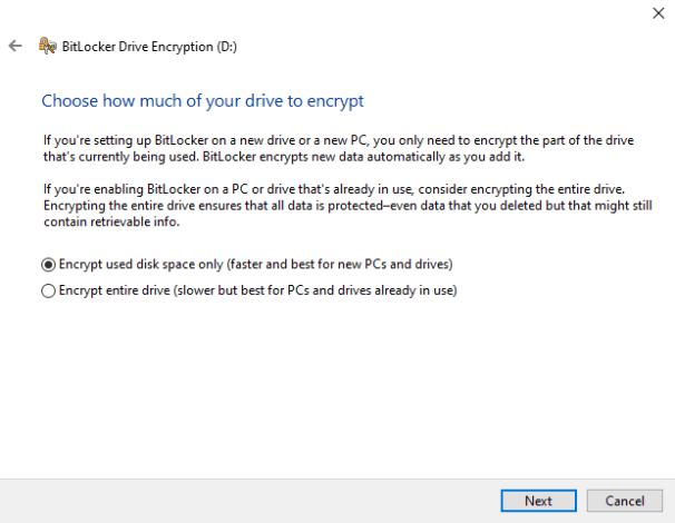 How to encrypt a disk on the machine with TrueConf Server 9
