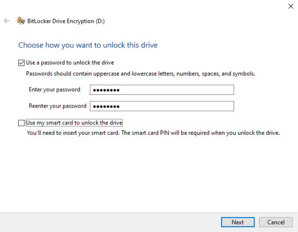 How to encrypt a disk on the machine with TrueConf Server 7