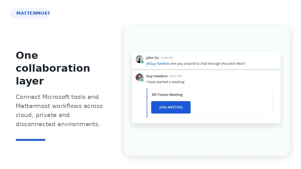 Microsoft Teams Competitor Mattermost