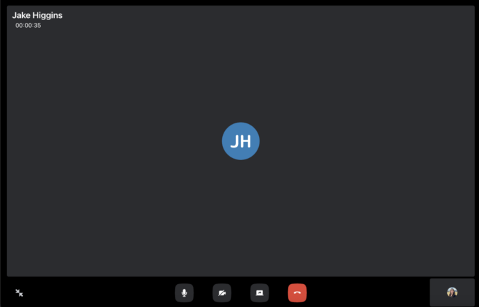 Chanty voice and video calls