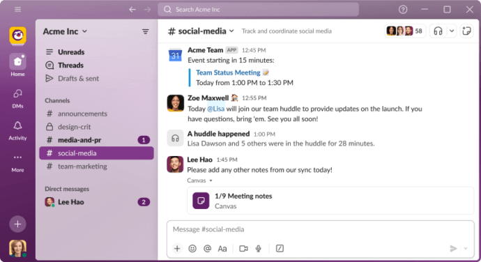 slack chat