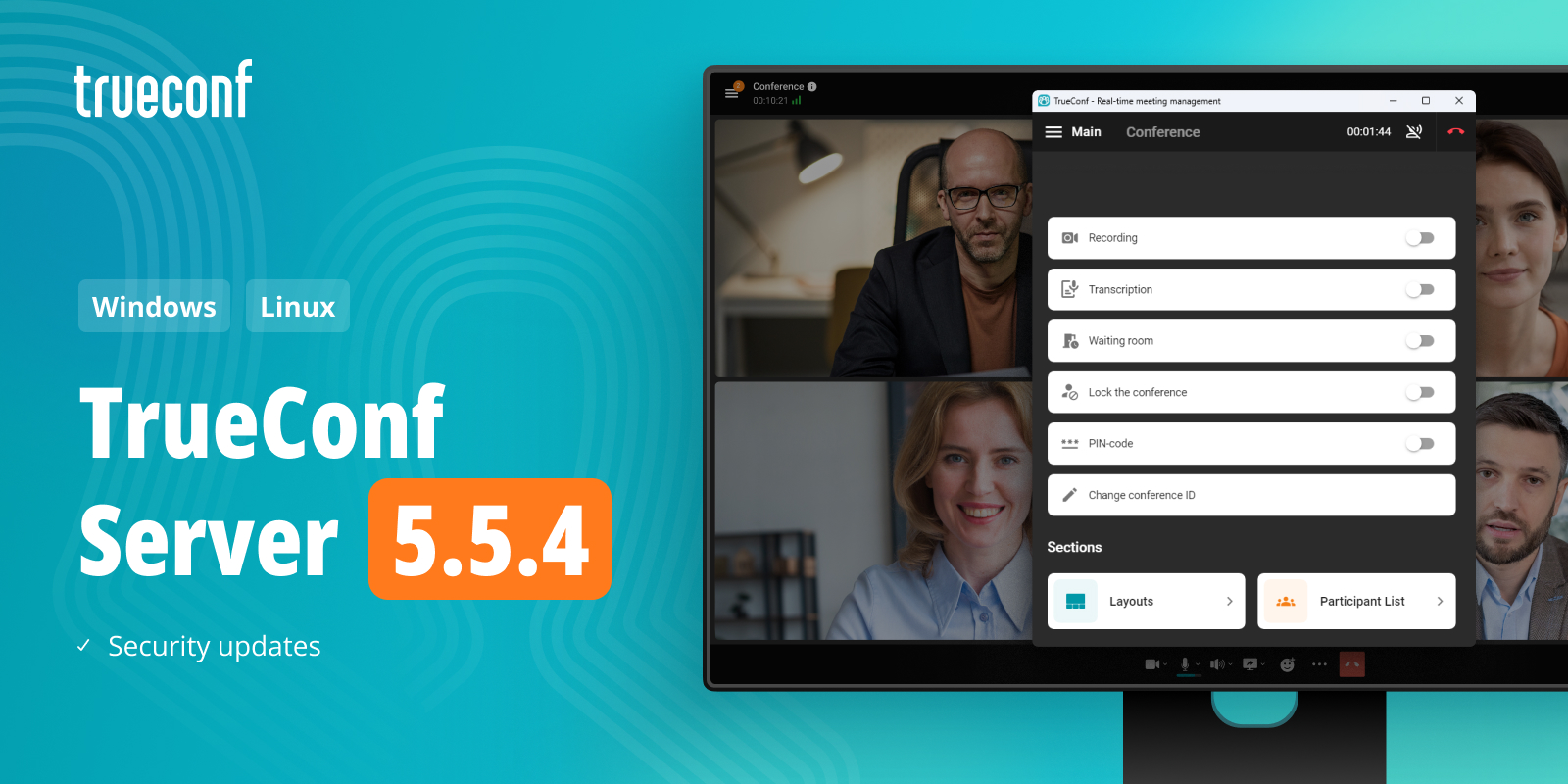 TrueConf Server 5.5.4: Changes and Improvements 1