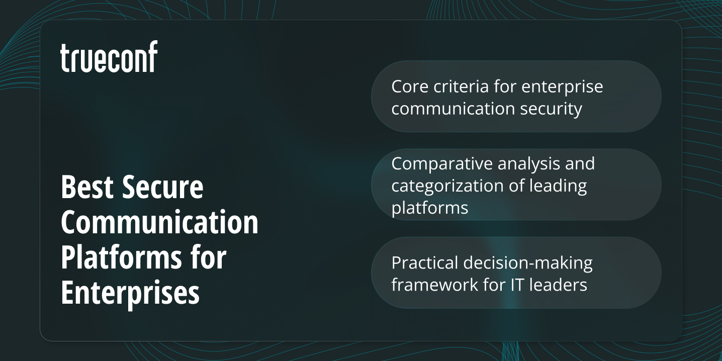 Best Secure Communication Platforms for Enterprises in 2026